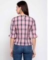 Shop Multicoloured Checked Bell Sleeves Top-Design