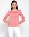 Shop Pink Printed Top-Front