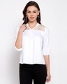 Shop White Regular Top-Front