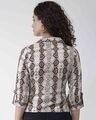 Shop Women Beige & Brown Snakeskin Print Shirt-Design