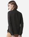 Shop Women Black Contemporary Solid Smart Casual Shirt-Design