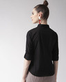 Shop Women Black Regular Fit Solid Casual Shirt-Full