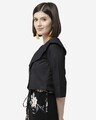 Shop Women's Black Solid Buttoned Shrug-Design