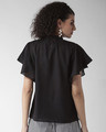 Shop Women's Black Solid Top-Design