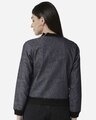 Shop Women's Blue & Black Printed Lightweight Bomber Jacket-Full