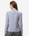 Shop Women Blue & White Standard Striped Smart Casual Shirt-Design
