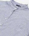 Shop Women Blue & White Standard Striped Smart Casual Shirt