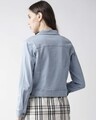 Shop Women's Blue Solid Denim Jacket-Design
