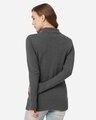 Shop Women's Charcoal Grey Self Design Pullover-Design