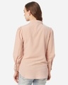 Shop Women Dusty Pink Bishop Sleeved Solid Top-Design