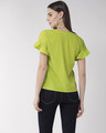 Shop Women's Fluorescent Green Solid Top-Design