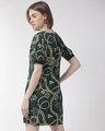 Shop Women's Green & Cream Coloured Printed Sheath Dress-Design