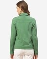 Shop Women Green Slim Fit Solid Lightweight Shacket-Full
