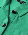 Shop Women Green Solid Denim Jacket