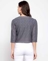 Shop Women Grey Self Design Open Front Shrug-Design