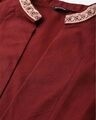 Shop Women's Maroon Solid Cropped Open Front Shrug