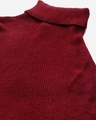 Shop Women Maroon Solid Poncho-Full