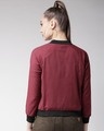 Shop Women's Maroon Solid Sweatshirt-Design