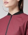 Shop Women's Maroon Solid Sweatshirt