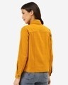 Shop Women Mustard Yellow Solid Denim Jacket-Design