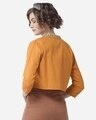 Shop Women's Mustard Yellow Solid Open Front Shrug-Design