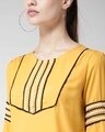 Shop Women's Mustard Yellow Solid Top-Full