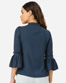 Shop Women Navy Blue Solid Top-Design