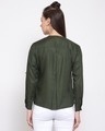 Shop Women's Olive Green Boxy Solid Casual Shirt-Design