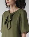 Shop Women's Olive Green Solid Top