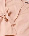 Shop Women Peach Coloured Classic Regular Fit Solid Casual Shirt
