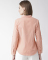 Shop Women Peach Coloured Classic Regular Solid Casual Shirt-Design