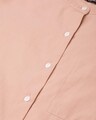 Shop Women's Peach Coloured Comfort Boxy Fit Solid Casual Shirt