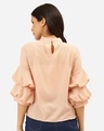 Shop Women Peach Coloured Solid Top-Design
