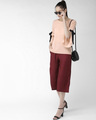 Shop Women's Peach Coloured Solid Top-Full