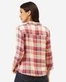 Shop Women Pink & Off White Checked Casual Shirt-Design