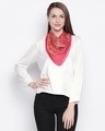 Shop Women Pink & Orange Printed Scarf-Front