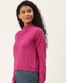 Shop Women's Pink Solid Pullover Sweater-Design