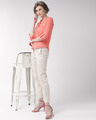 Shop Women's Pink Solid Shirt Style Top-Full