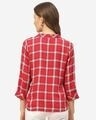 Shop Women Red & White Checked Casual Shirt-Design