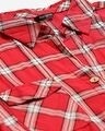 Shop Women Red & White Checked Casual Shirt