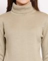 Shop Women's Beige Regular Fit Sweater-Full