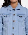 Shop Women's Blue Regular Fit Jacket-Full