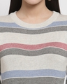 Shop Women's Multicolor Striped Regular Fit Sweater-Full