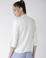 Shop Women's White Classic Regular Fit Solid Casual Shirt-Design