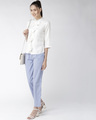 Shop Women's White Classic Regular Fit Solid Casual Shirt-Full