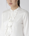 Shop Women's White Classic Regular Fit Solid Casual Shirt