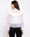 Shop Women's White Regular Fit Self Design Casual Shirt-Design