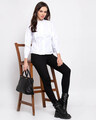 Shop Women's White Regular Fit Solid Casual Shirt-Full