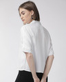 Shop Women White Regular Fit Solid Casual Shirt-Design