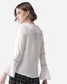 Shop Women White Semi Sheer Solid Top-Design